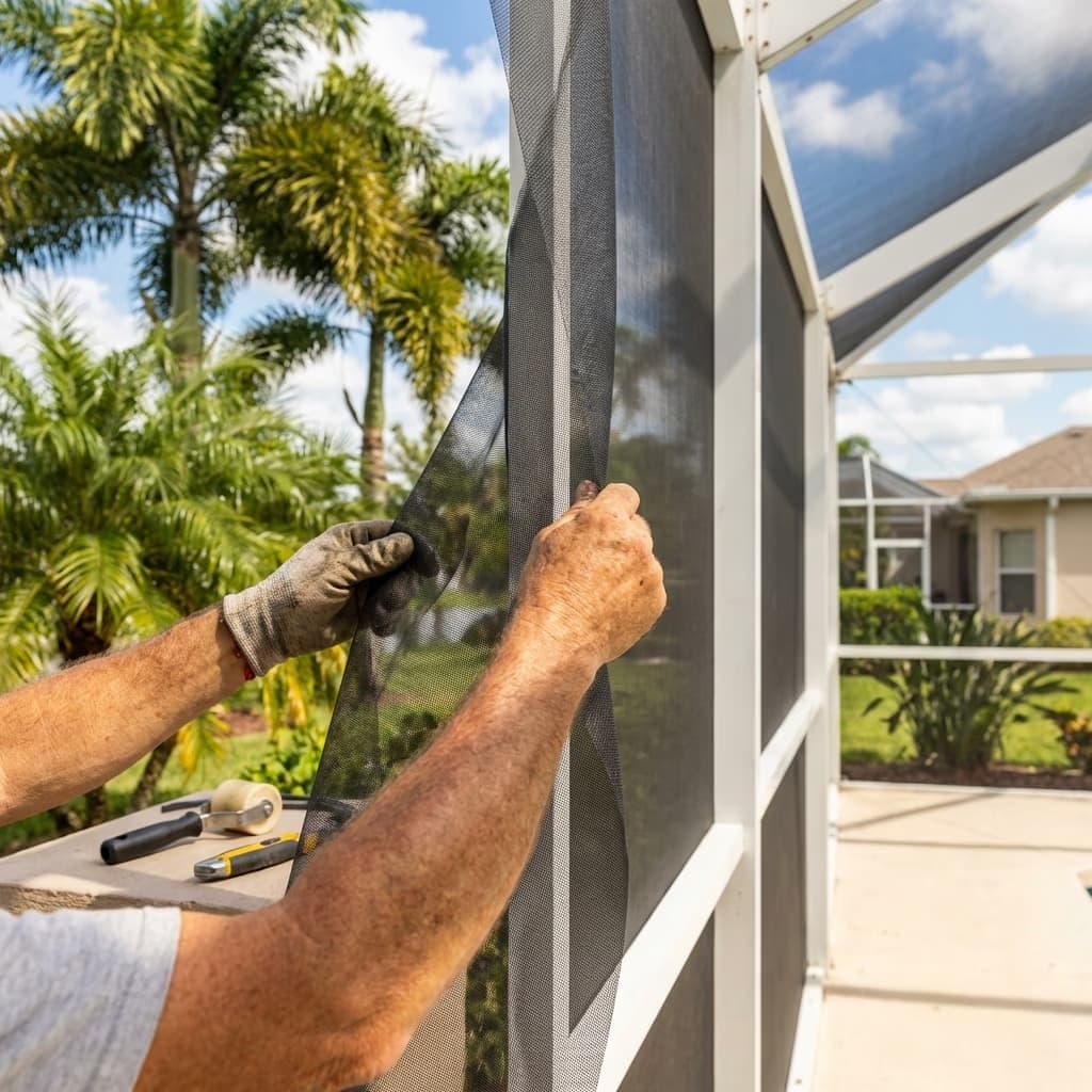 Screen panel repair and replacement detail